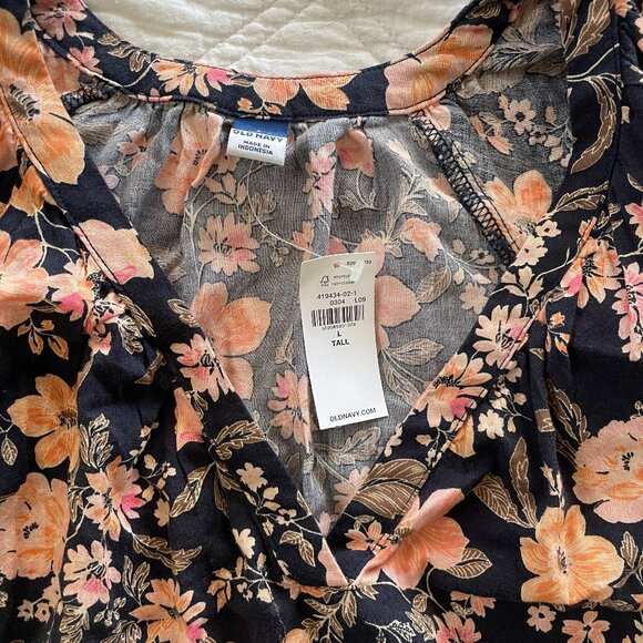 Old Navy Flutter Sleeve Mini Swing Dress Large Tall NWT - Picture 3 of 3